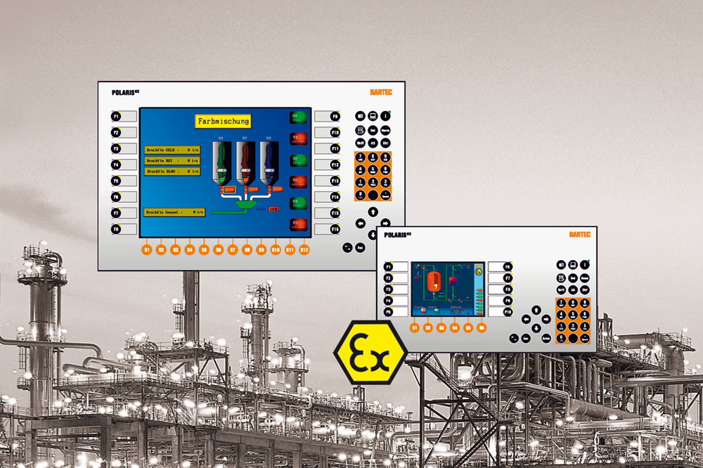 PC de panel táctil POLARIS para zonas peligrosas con tecnología LED